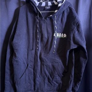 Beetlejuice Broadway Black Zip-Up Hoodie with Logo